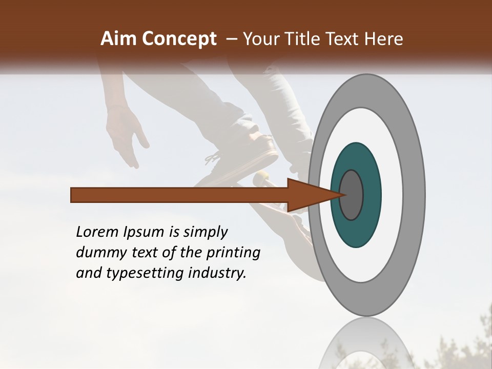 A Person Jumping A Skate Board In The Air PowerPoint Template