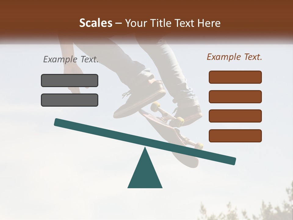 A Person Jumping A Skate Board In The Air PowerPoint Template