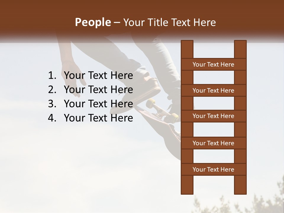 A Person Jumping A Skate Board In The Air PowerPoint Template