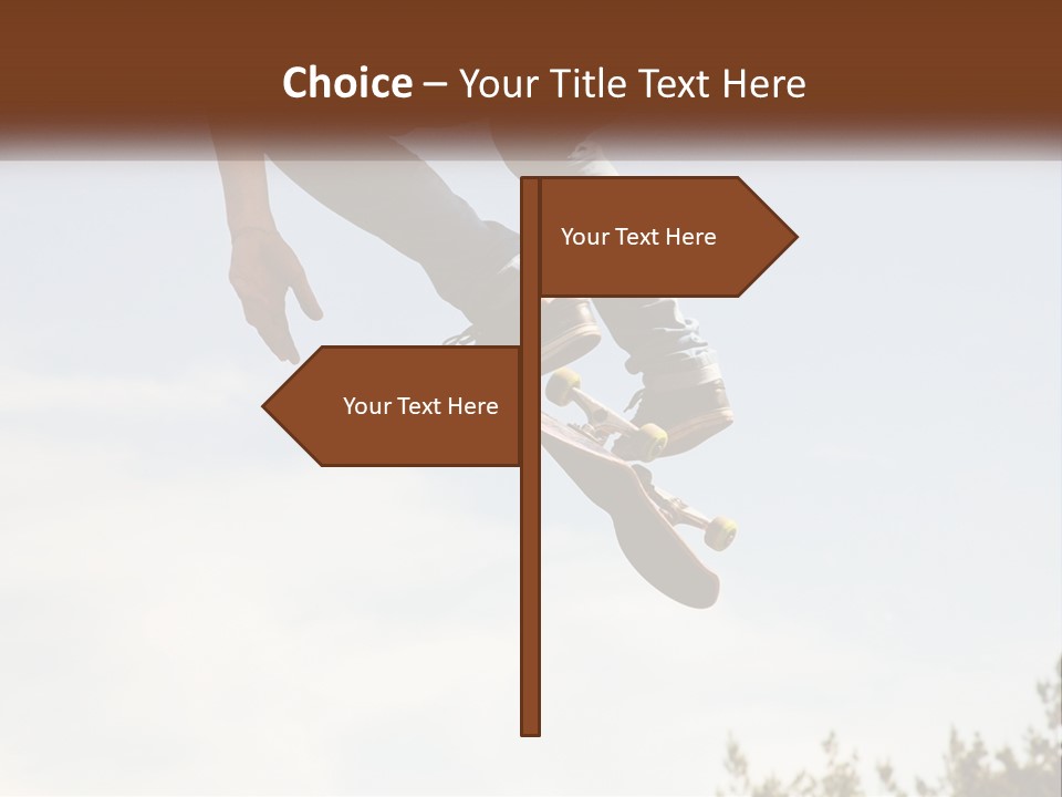 A Person Jumping A Skate Board In The Air PowerPoint Template