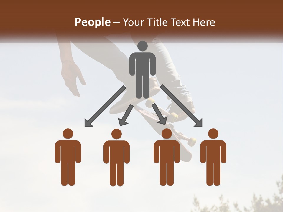 A Person Jumping A Skate Board In The Air PowerPoint Template