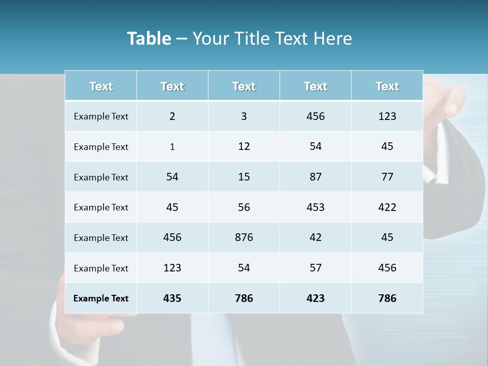 A Man In A Suit And Tie Is Pointing To A House PowerPoint Template