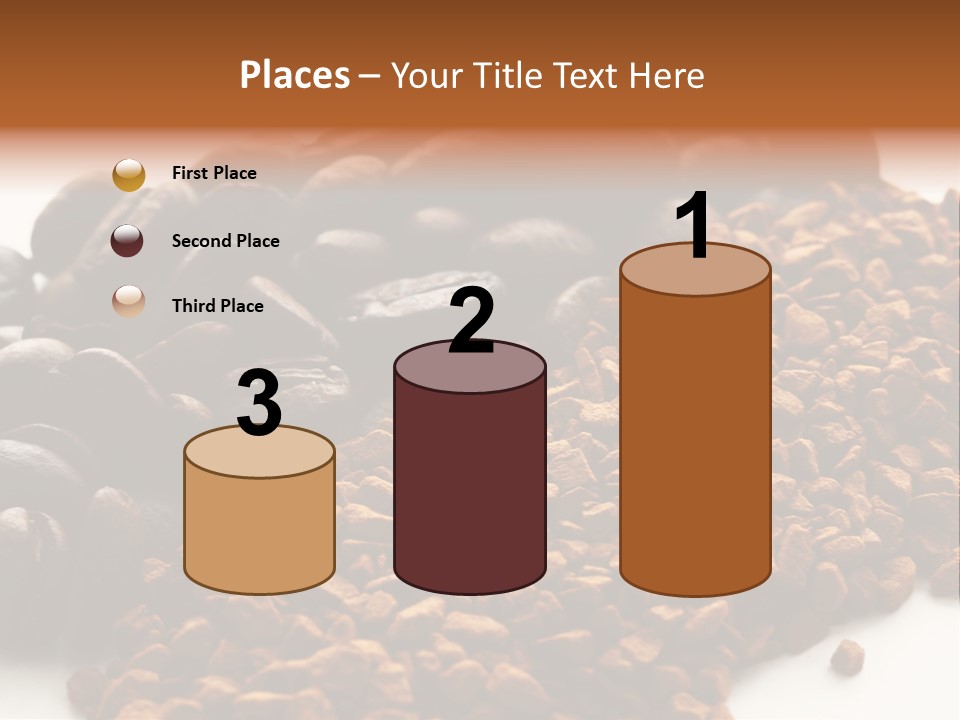 A Pile Of Coffee Beans Next To A Pile Of Coffee Beans PowerPoint Template