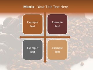 A Pile Of Coffee Beans Next To A Pile Of Coffee Beans PowerPoint Template