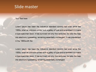 A Pile Of Coffee Beans Next To A Pile Of Coffee Beans PowerPoint Template