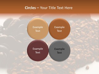 A Pile Of Coffee Beans Next To A Pile Of Coffee Beans PowerPoint Template