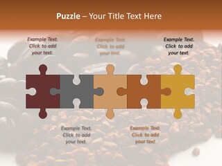 A Pile Of Coffee Beans Next To A Pile Of Coffee Beans PowerPoint Template