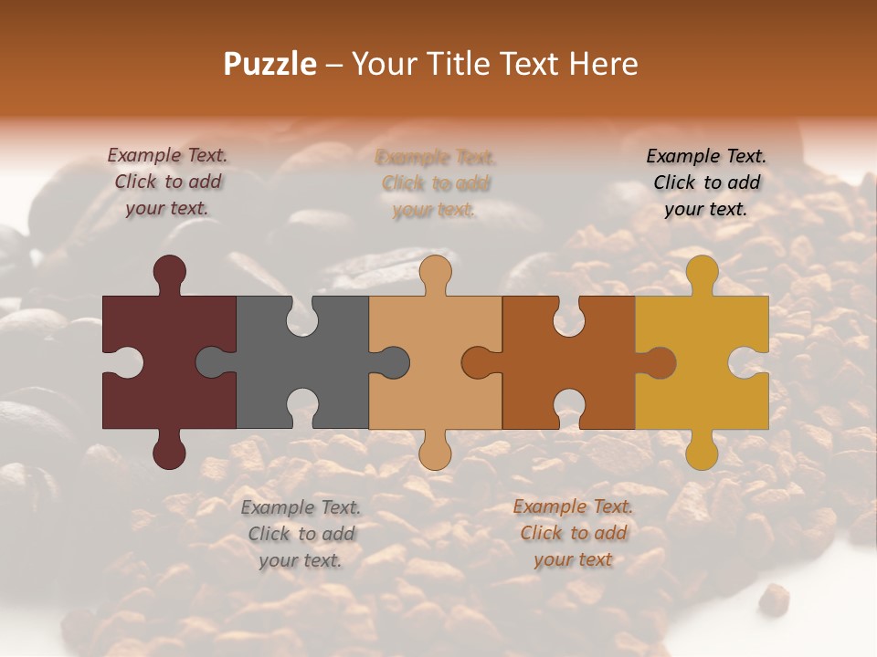 A Pile Of Coffee Beans Next To A Pile Of Coffee Beans PowerPoint Template