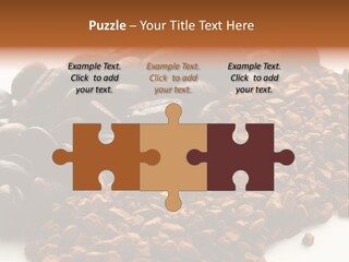 A Pile Of Coffee Beans Next To A Pile Of Coffee Beans PowerPoint Template