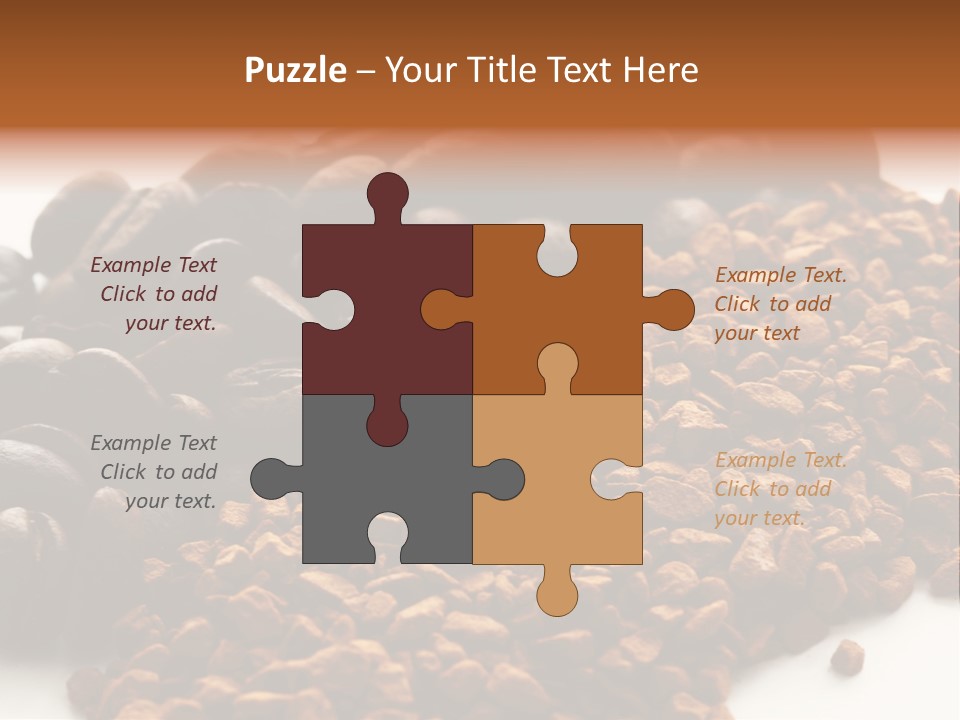 A Pile Of Coffee Beans Next To A Pile Of Coffee Beans PowerPoint Template