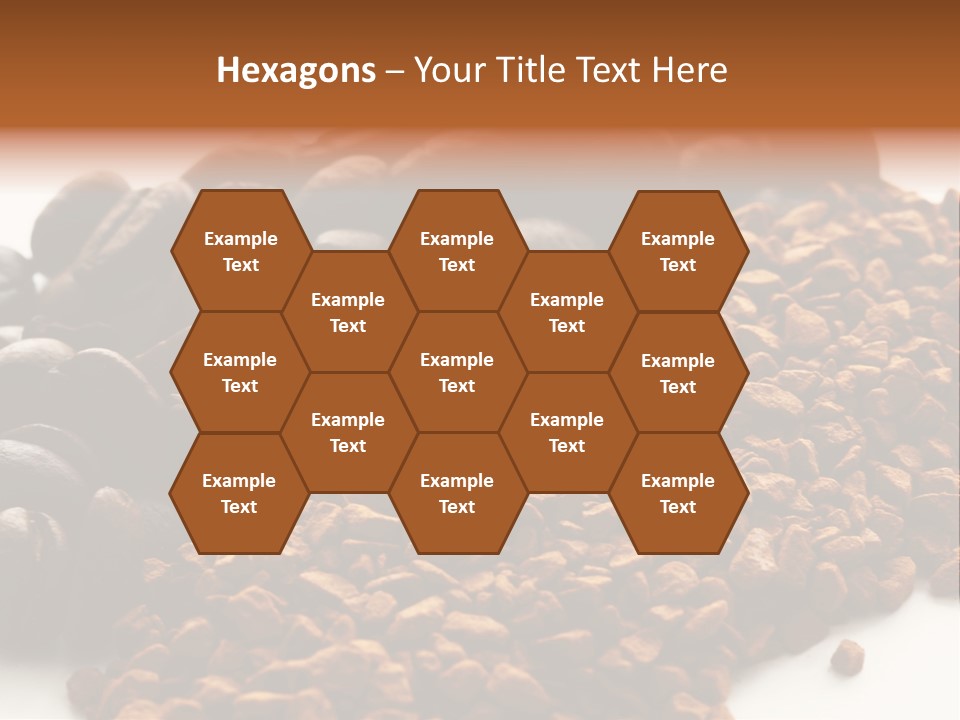 A Pile Of Coffee Beans Next To A Pile Of Coffee Beans PowerPoint Template