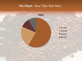 A Pile Of Coffee Beans Next To A Pile Of Coffee Beans PowerPoint Template