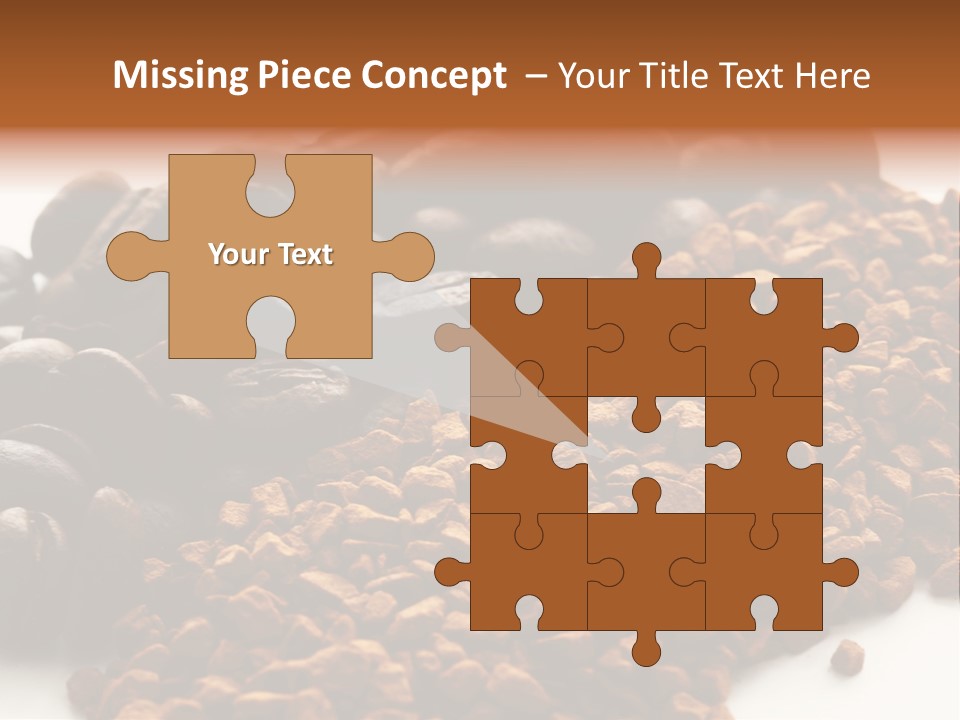 A Pile Of Coffee Beans Next To A Pile Of Coffee Beans PowerPoint Template