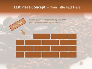 A Pile Of Coffee Beans Next To A Pile Of Coffee Beans PowerPoint Template