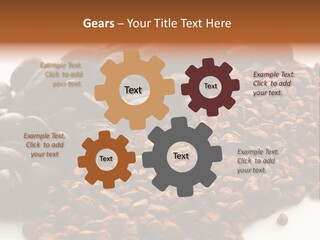 A Pile Of Coffee Beans Next To A Pile Of Coffee Beans PowerPoint Template