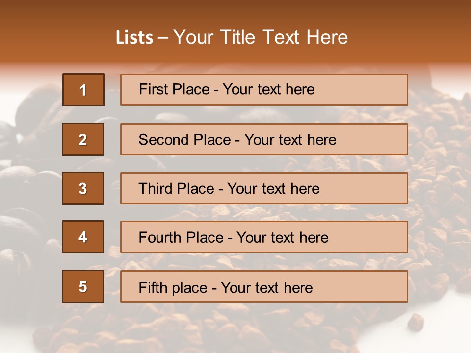 A Pile Of Coffee Beans Next To A Pile Of Coffee Beans PowerPoint Template