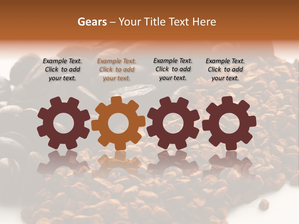 A Pile Of Coffee Beans Next To A Pile Of Coffee Beans PowerPoint Template