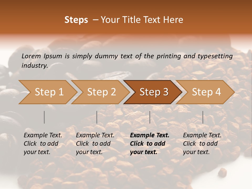 A Pile Of Coffee Beans Next To A Pile Of Coffee Beans PowerPoint Template