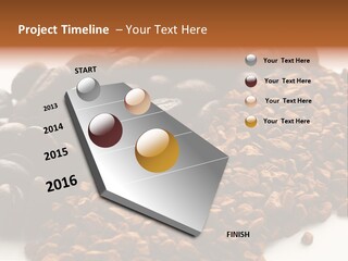 A Pile Of Coffee Beans Next To A Pile Of Coffee Beans PowerPoint Template