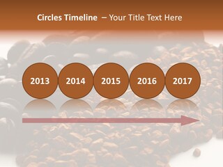 A Pile Of Coffee Beans Next To A Pile Of Coffee Beans PowerPoint Template