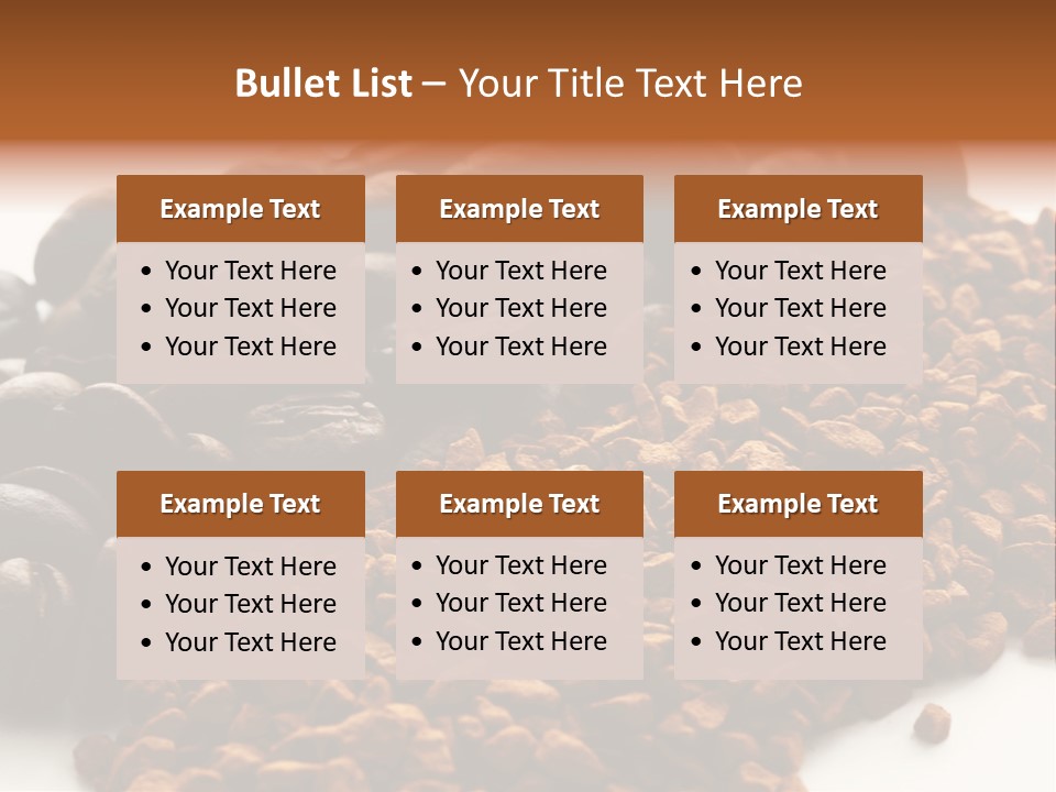 A Pile Of Coffee Beans Next To A Pile Of Coffee Beans PowerPoint Template