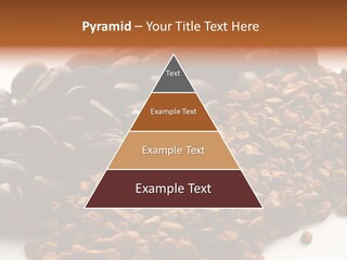 A Pile Of Coffee Beans Next To A Pile Of Coffee Beans PowerPoint Template