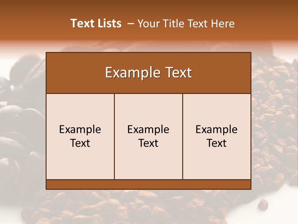 A Pile Of Coffee Beans Next To A Pile Of Coffee Beans PowerPoint Template