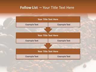 A Pile Of Coffee Beans Next To A Pile Of Coffee Beans PowerPoint Template