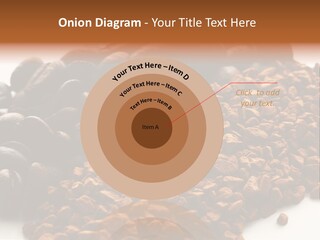A Pile Of Coffee Beans Next To A Pile Of Coffee Beans PowerPoint Template