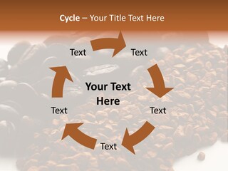 A Pile Of Coffee Beans Next To A Pile Of Coffee Beans PowerPoint Template