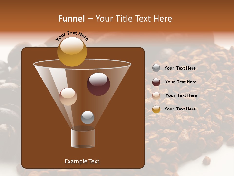 A Pile Of Coffee Beans Next To A Pile Of Coffee Beans PowerPoint Template
