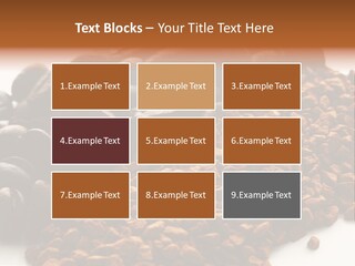 A Pile Of Coffee Beans Next To A Pile Of Coffee Beans PowerPoint Template