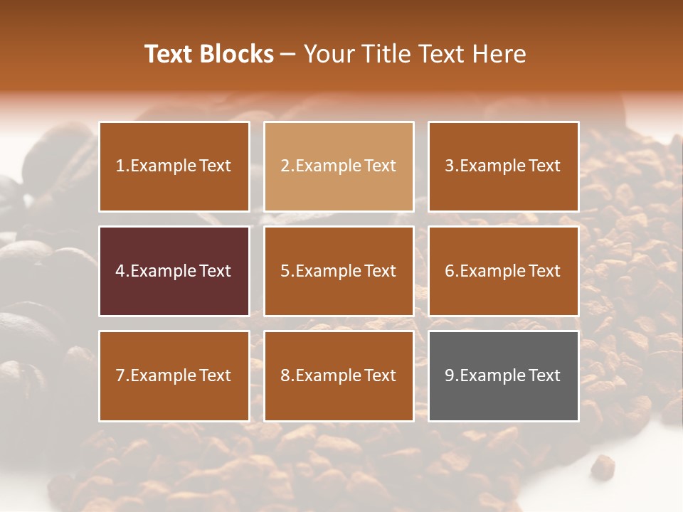 A Pile Of Coffee Beans Next To A Pile Of Coffee Beans PowerPoint Template