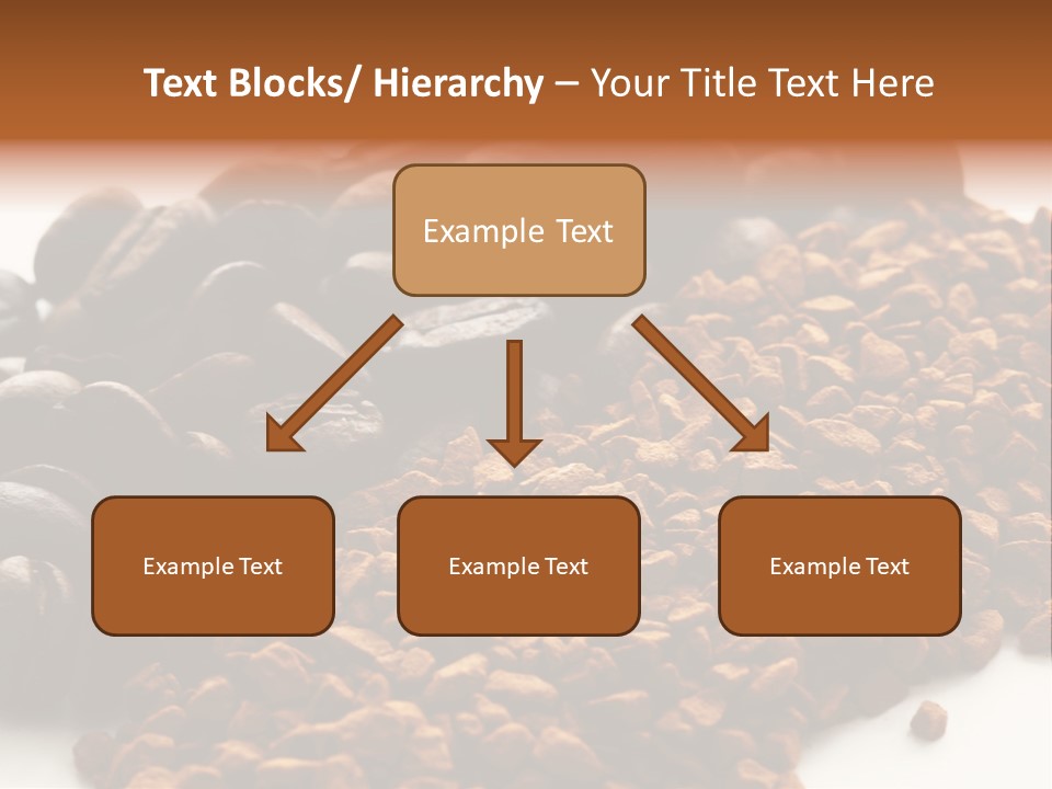 A Pile Of Coffee Beans Next To A Pile Of Coffee Beans PowerPoint Template