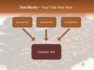 A Pile Of Coffee Beans Next To A Pile Of Coffee Beans PowerPoint Template