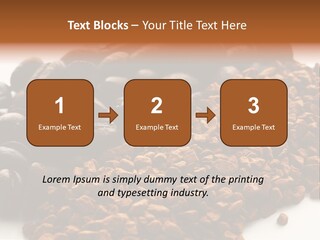 A Pile Of Coffee Beans Next To A Pile Of Coffee Beans PowerPoint Template