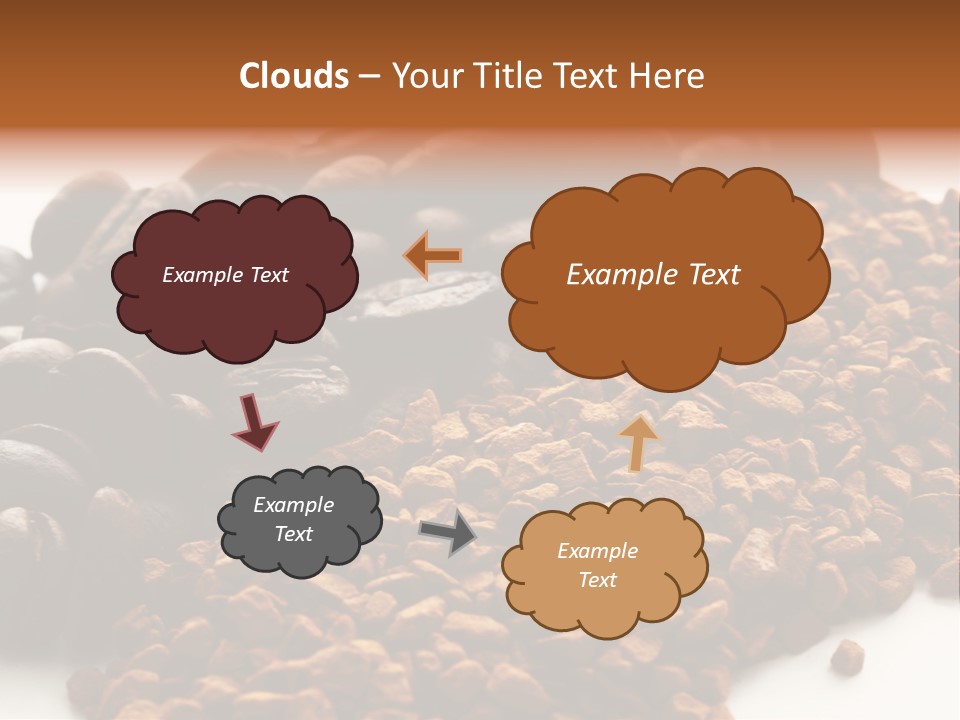 A Pile Of Coffee Beans Next To A Pile Of Coffee Beans PowerPoint Template
