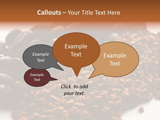A Pile Of Coffee Beans Next To A Pile Of Coffee Beans PowerPoint Template