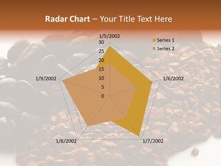A Pile Of Coffee Beans Next To A Pile Of Coffee Beans PowerPoint Template