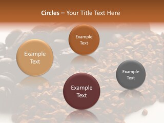 A Pile Of Coffee Beans Next To A Pile Of Coffee Beans PowerPoint Template