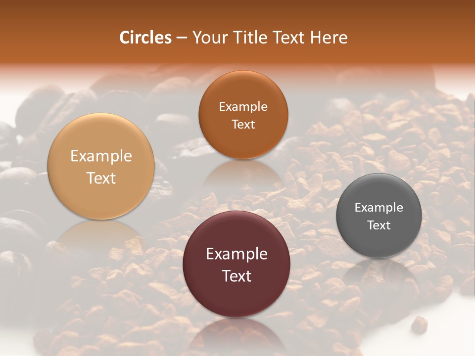 A Pile Of Coffee Beans Next To A Pile Of Coffee Beans PowerPoint Template