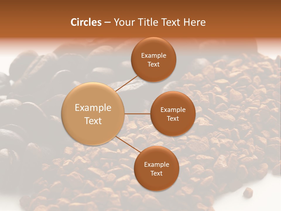 A Pile Of Coffee Beans Next To A Pile Of Coffee Beans PowerPoint Template