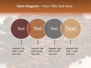 A Pile Of Coffee Beans Next To A Pile Of Coffee Beans PowerPoint Template