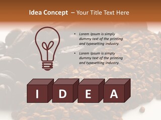 A Pile Of Coffee Beans Next To A Pile Of Coffee Beans PowerPoint Template