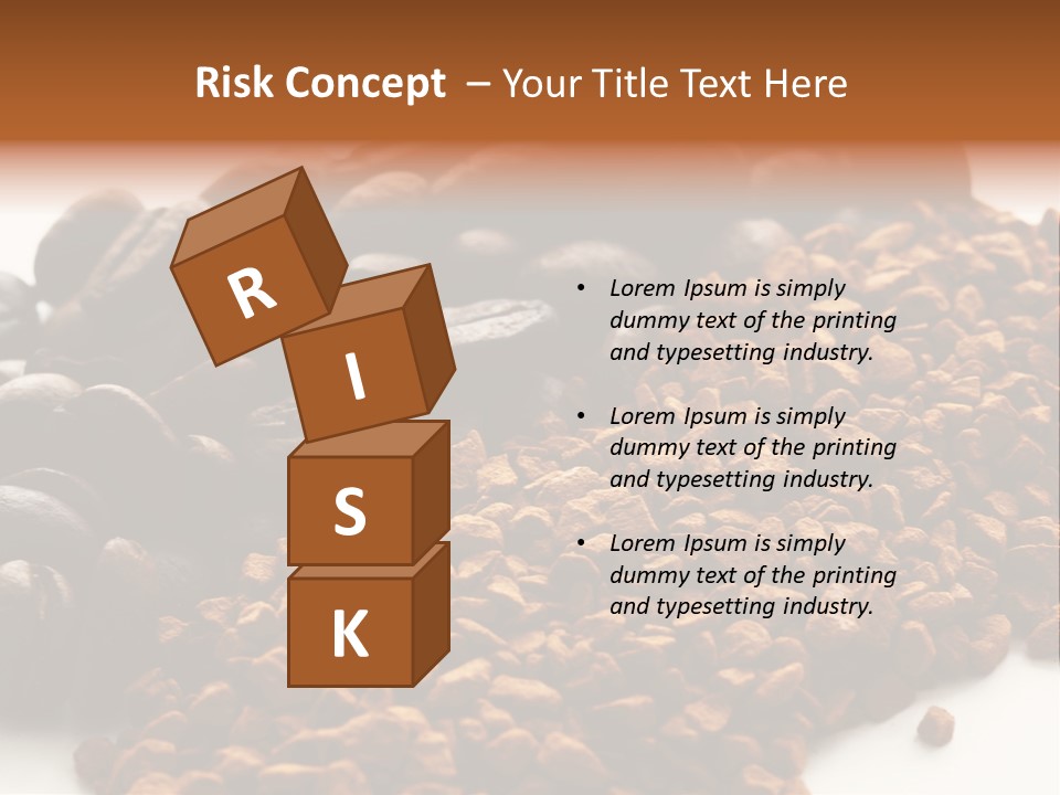 A Pile Of Coffee Beans Next To A Pile Of Coffee Beans PowerPoint Template