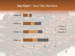 A Pile Of Coffee Beans Next To A Pile Of Coffee Beans PowerPoint Template