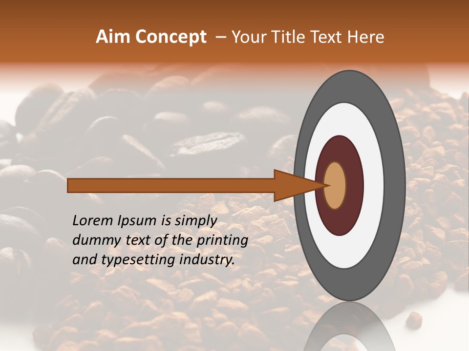 A Pile Of Coffee Beans Next To A Pile Of Coffee Beans PowerPoint Template