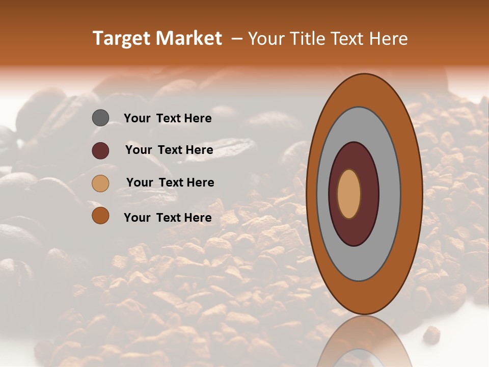 A Pile Of Coffee Beans Next To A Pile Of Coffee Beans PowerPoint Template