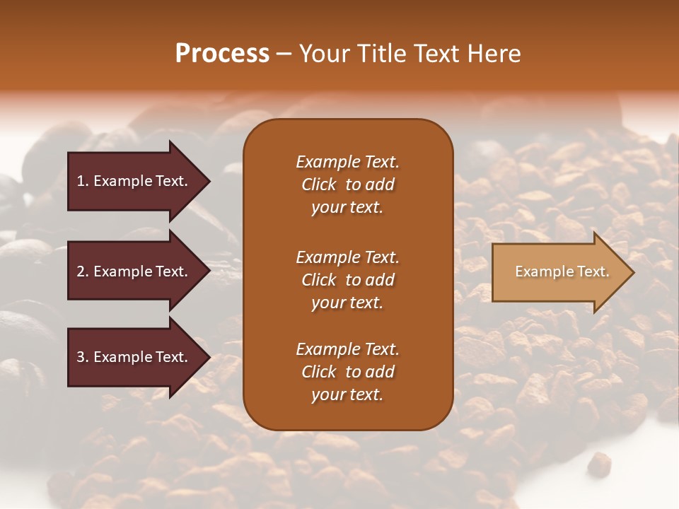 A Pile Of Coffee Beans Next To A Pile Of Coffee Beans PowerPoint Template