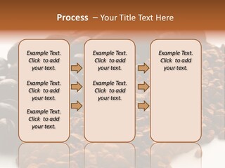 A Pile Of Coffee Beans Next To A Pile Of Coffee Beans PowerPoint Template